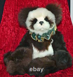 Handmade Panda Teddy Bear Alpaca-Fur Artist Sherry Creamer Alive Again Bear 25