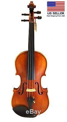 Handmade Violin with Carbon Fiber Bow, Higher loaded (4/4, 3/4, 1/2, 1/4, 1/8)