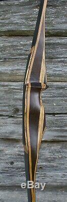Handmade traditional longbow 64#@28'' langbogen bamboo & carbon limbs