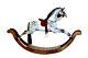 Harrods Vintage 5 Foot Large Dapple Bow Hand Made Rocking Horse For A Nurse Fund