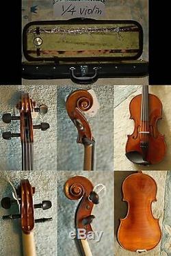 High Quality Hand Made 1/4, 1/2 and 4/4 Full Size Violin Outfit Case Bow Rosin
