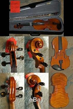High Quality Hand Made 1/4, 1/2 and 4/4 Full Size Violin Outfit Case Bow Rosin