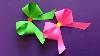 How To Make A Paper Bow Ribbon Easy Origami Bow Ribbons For Beginners Making Diy Paper Crafts