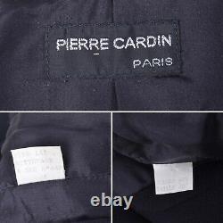 Iconic Pierre Cardin Circle Space Age Bow Black Wool Cape Coat Vintage