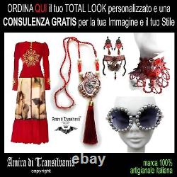 Iconic vintage belt woman royal luxury handmade sequins teal faux suede italian