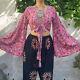 Indian Vintage Silk Sari Bell Sleeve Crop Top Retro 60s Clothing lot of 10 Pcs