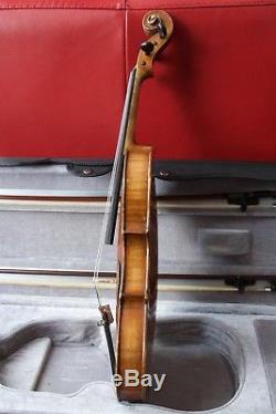 Intermediate old 3/4 violin hand made in Mittenwald with case and two bows
