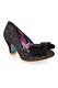 Irregular Choice Heels Ban Joe Black Bow Shiny Glitter Womens Shoes