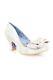 Irregular Choice Heels Ban Joe White Cream Bow Wedding Bridal Bride Womens Shoes