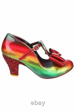 Irregular Choice Heels Gorgeous Gift Red Green Rainbow Ombré Ladies' Shoes