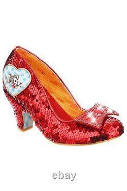 Irregular Choice Heels Think of Home Wizard of Oz Red Glitter Bow Light Up LED