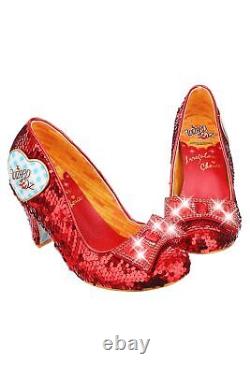 Irregular Choice Heels Think of Home Wizard of Oz Red Glitter Bow Light Up LED