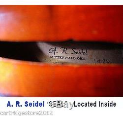 Italian Handmade 1979 copy STRADIVARIUS A. R. Seidel Violin 4/4 -WithCase/Bow