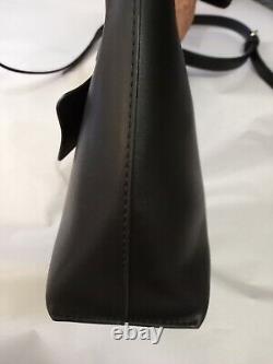 Karl Lagerfeld Paris CLEMENCE Black Bow Tote Bag, Roomy! Adjustable Strap