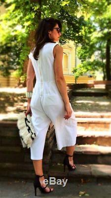 Like Tibi, A Detacher culotte white bow jumpsuit handmade available sizes S, M, L