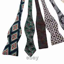 Lot of 10 Vintage Polo Ralph Lauren Silk Bow Ties Hand Tie Colorful Made in USA