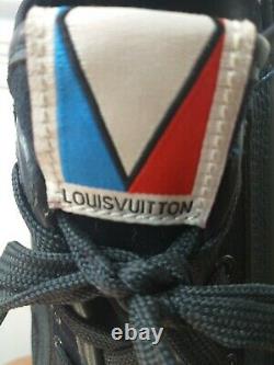 Louis Vuitton Trainers Leather Colour Dark Blue UK Size 9 Used in Excellent