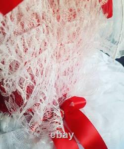Luxury Handmade Mary Poppins Tutu Dress sparkle cosplay ankle length white