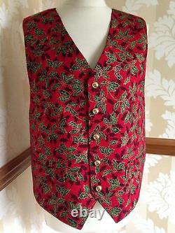 MENS WAISTCOAT-HANDMADE TO FIT YOU HOLLY AS SEEN ON REPAIR SHOP! Bow tie Extra