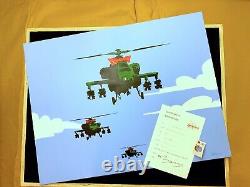 MRS BANKSY Happy Choppers Original Canvas Art Print COA Red Bow rat crate XL POW
