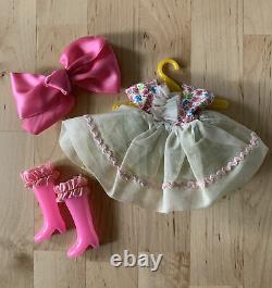 Mab Graves OOAK Handmade Blythe Doll Complete Outfit Dress, Boots & Bow Unused