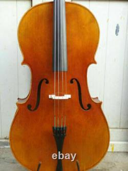 Master 4/4 Cello European tone wood maple back old spruce top very nice sound