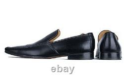 Men Black Leather Shoes Moccasins Men Black Formal Shoes Men leather dress Shoes