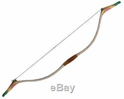 Mongolian Handmade Bow with Sinew and Horn with Mongolian Traditional Pattern