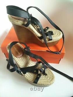 Mulberry Shoes size 4.5 Gorgeous Nude & Tone Heels wedges Gucci Italy