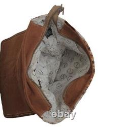 Myra Bag Handmade Jam Backpack Upcycled Canvas & Cowhide Leather