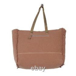 Myra Bag Handmade Salt Leather & Hairon Upcycled Canvas & Cowhide Leather