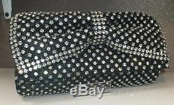 NIB Crystal Evening Bag Clutch Hand Bag made with Swarovski Elements Bow