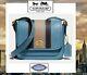 NWT COACH RAMBLER 16 VASITY STRIPE Shoulder Messenger Bag In PACIFIC BLUE MULTI