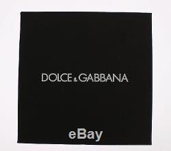 NWT DOLCE & GABBANA Belt Beige Black Waist Crystal Hand Made IT42/ US8 / M