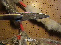 Native American Bow and Arrow Set Coyote Hide Quiver Handmade Buffalo Hunt Style