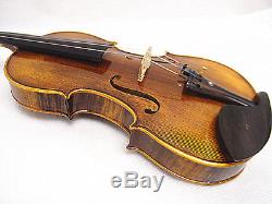 New 15.5 Viola Antique Style Hand-made Flamed Back+Bow+Square Case # VA008