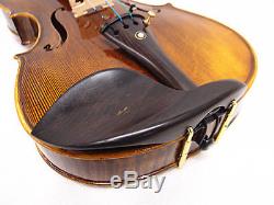 New 15.5 Viola Antique Style Hand-made Flamed Back+Bow+Square Case # VA008