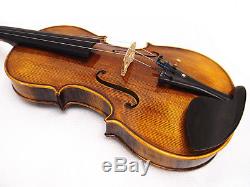 New 15 Viola Antique Style Hand-made Flamed Back+Bow+Square Case # VA009