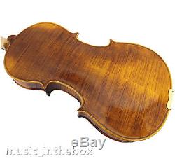 New 15 Viola Antique Style Hand-made Flamed Back+Bow+Square Case # VA21