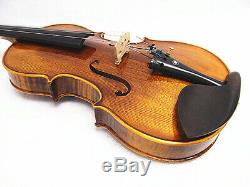 New 15 Viola Antique Style Hand-made Flamed Back+Bow+Square Case # VA21