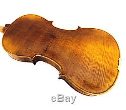 New 16 Viola Antique Hand-made One piece Flamed Back+Bow+Square Case # VA007