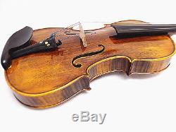 New 16 Viola Antique Hand-made One piece Flamed Back+Bow+Square Case # VA007