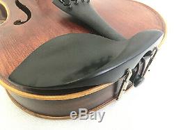 New 4/4 Hand-Made Antique Flame Back Violin+Bow+Rosin+Case+String #AQE03