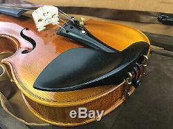 New 4/4 Hand-Made Higher Flame Back Violin+Bow+Rosin+Case+String #ME02