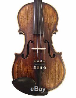 New Antique Style 1/2 Hand-Made Violin +Bow +Rosin +Square Case