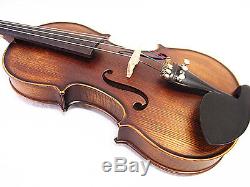New Antique Style 3/4 Hand-Made Violin +Bow +Rosin +Square Case