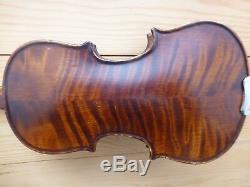 New Hand Made Violin, 1/16 Size, Case And Bow, Flamed Maple, Ships From Uk