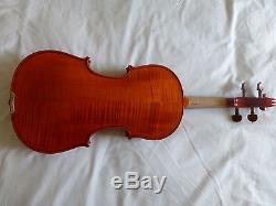New Hand Made Violin, Strad Copy, Flamed Maple, With Bow And Case, From Uk