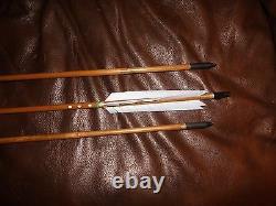 New-Hand Painted Bamboo Backed Hickory Longbow with Arrows