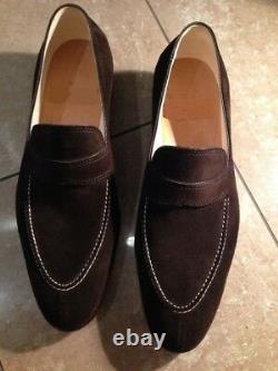 New Handmade Men brown suede Moccasins, Men suede leather shoes, Shoes for men